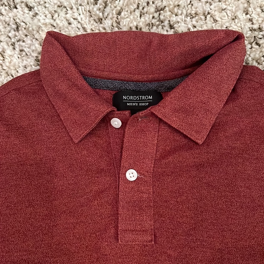Nordstrom red medium polo - Picture 2 of 2